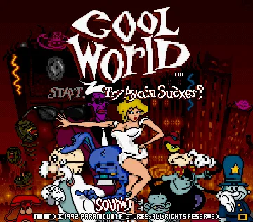 Cool World (USA) screen shot title